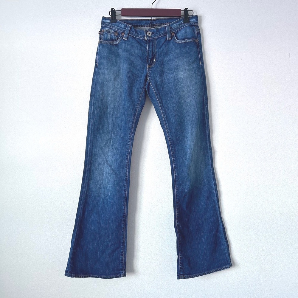 Polo Jeans Co Ralph Lauren Low Rise Bootcut Jeans Medium Wash 4x32 Y2K Western